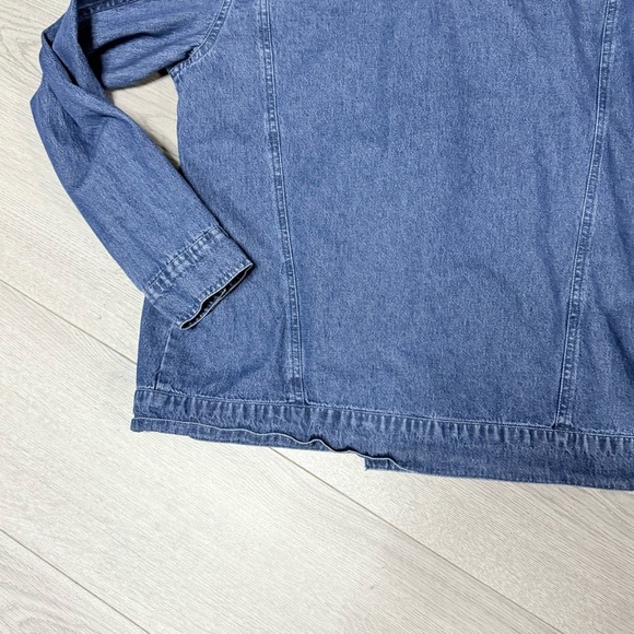 American Flag Denim & Co Jean Jacket - Picture 9 of 10